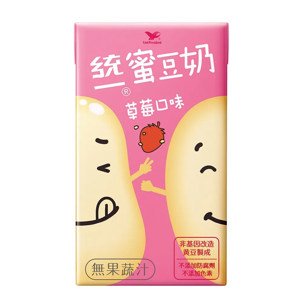 【統一】蜜豆奶草莓口味250mlx24入/箱