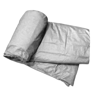 【米夢家居】台灣製造-100%精梳純棉雙面素色薄被套(原野灰-雙人)