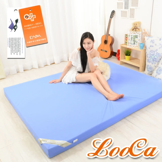 【LooCa】抗菌防蹣防水12cm釋壓記憶床墊(單人3尺)