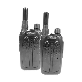 【MinitSet】專業手持式 無線電對講機 2入組附座充組、耳掛式耳機麥克風(X2)