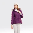 【SAMLIX山力士】JIS90%女防潑水保暖羽絨外套#38012(黑色.紫色.粉紅)