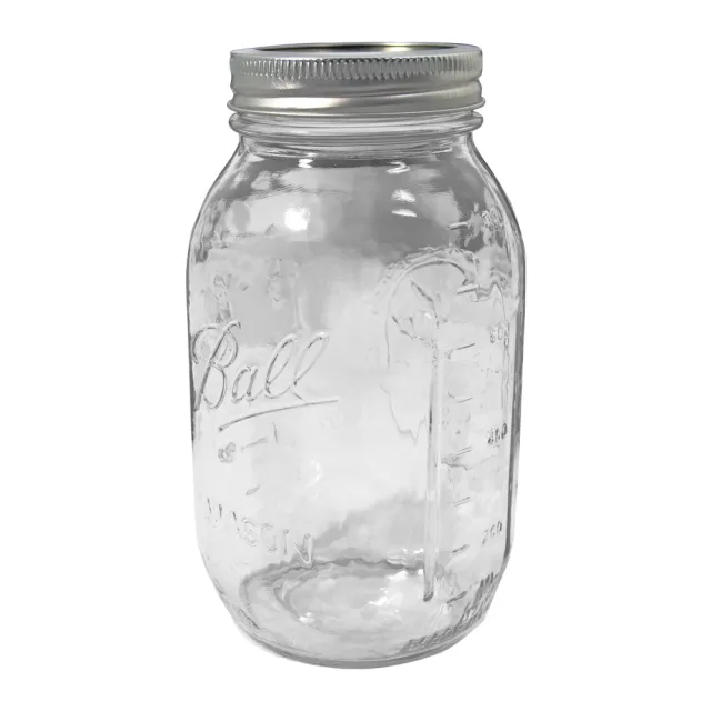 【美國Ball梅森罐】玻璃密封罐 32oz 窄口玻璃瓶(12入)