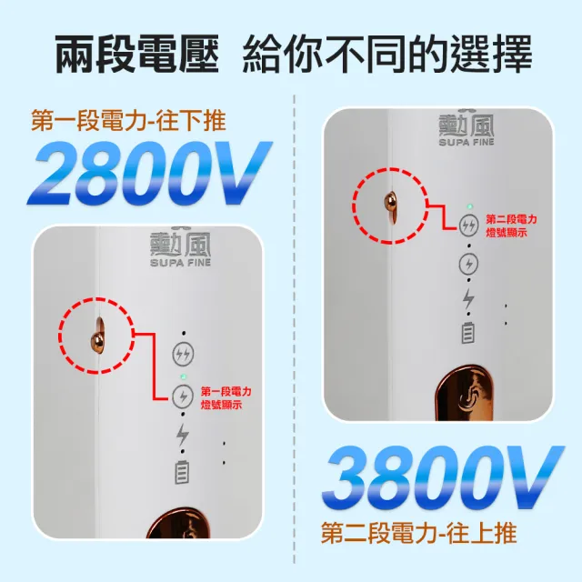 【勳風】三合一充電式電蚊拍+捕蚊燈+捕蚊拍/DHF-T3500(紫光誘蚊/可調電擊強度)