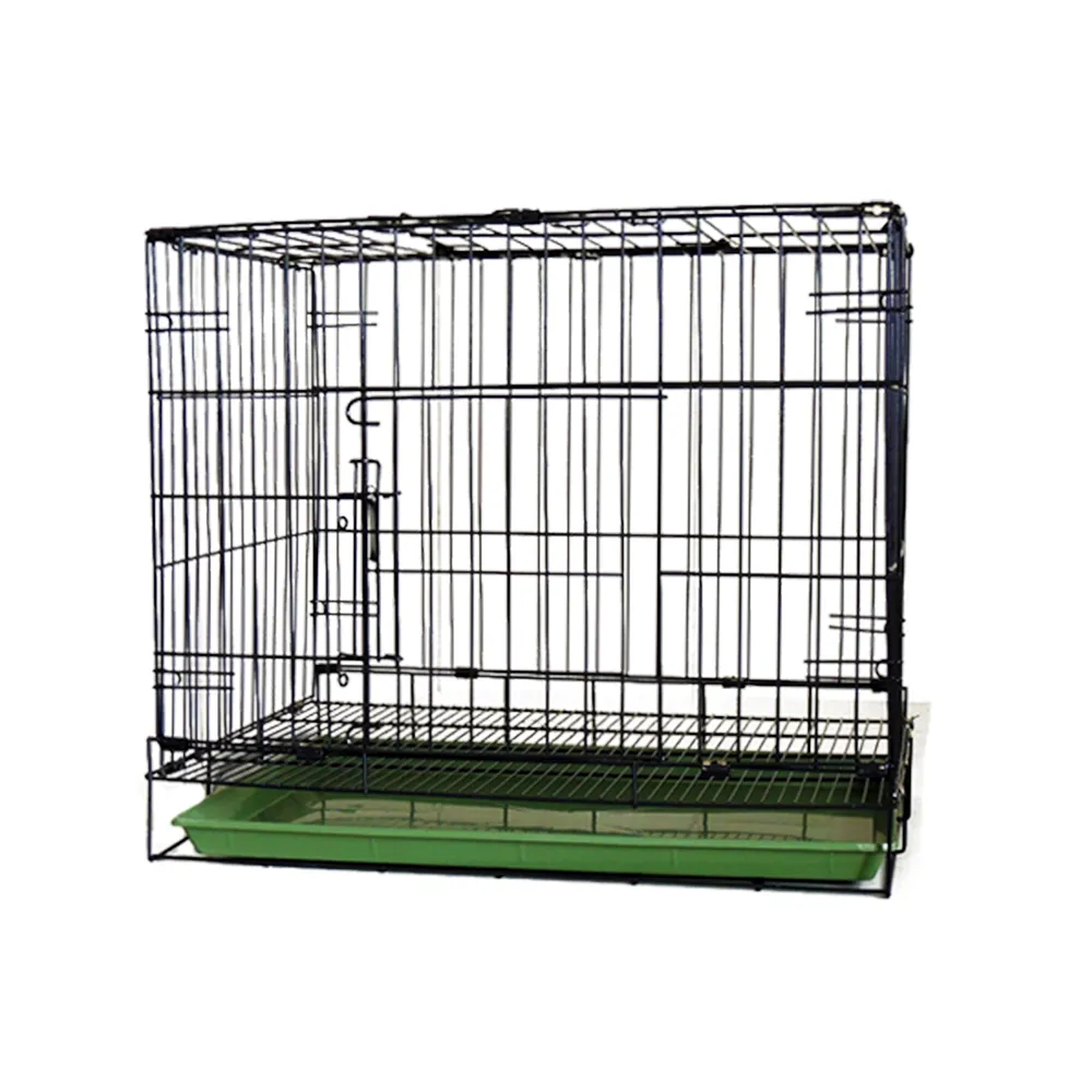 2尺 雙門活動折疊式烤漆犬貓籠(N373A01)