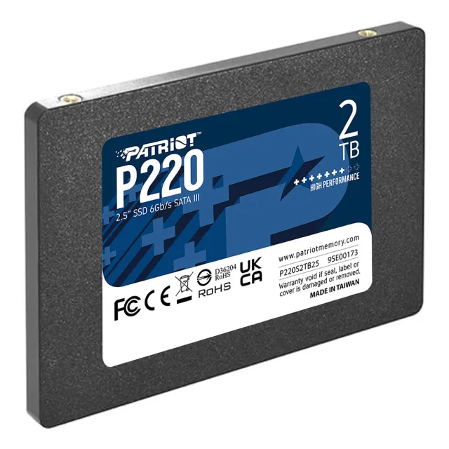 【PATRiOT 博帝】P220 SATA III 2.5吋 256GB SSD固態硬碟