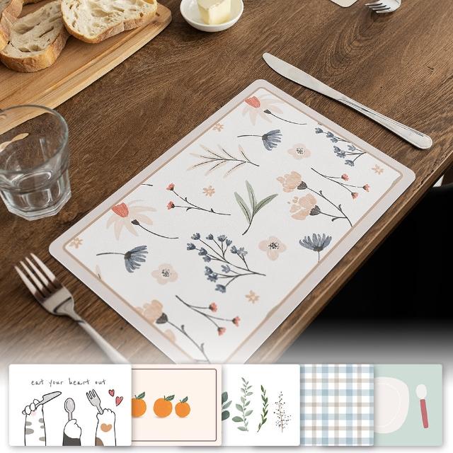 【半島良品】2入組/台灣自製/皮革隔熱防水餐桌墊(餐墊/桌墊/隔熱墊/防水墊/瀝水墊)