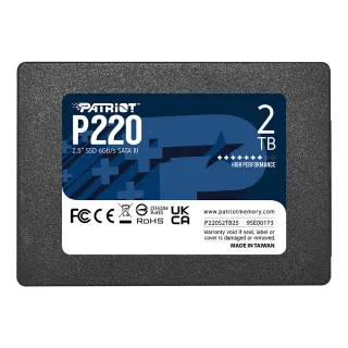 【PATRiOT 博帝】P220 SATA III 2.5吋 2TB SSD固態硬碟