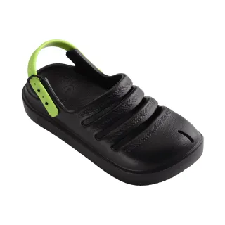 【havaianas 哈瓦仕】洞洞鞋 童鞋 兒童 涼鞋 拖鞋 懶人鞋 Kids Clog 黑 4148260-3577K(哈瓦士)