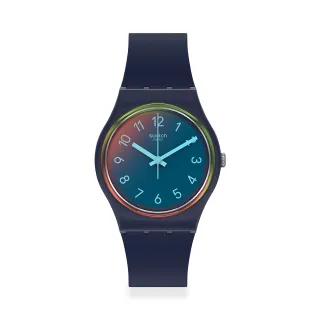 【SWATCH】Gent 原創系列手錶 LA NIGHT BLUE 男錶 女錶 手錶 瑞士錶 錶(34mm)