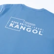 【KANGOL】短袖 短T 藍 小LOGO 涼感 排汗 上衣 男(6325102481)