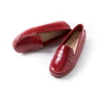 【ALAIN DELON】真皮平底休閒鞋A77200(3色   黑色 紅色 可可色)