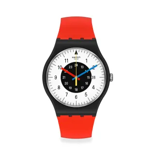 【SWATCH】ROUGE & NOIR 經典手錶/男錶/女錶/瑞士製造 SO32B401-STD(41mm)