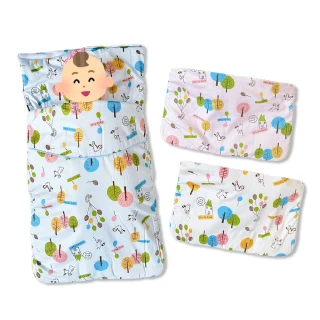 【Oluna 歐露娜】舒適寶貝 兩用小抱被 小睡袋 嬰兒抱被(兩用睡袋 寶寶睡袋 小棉被)