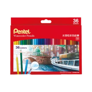 【Pentel 飛龍】水溶性色鉛筆36色 /盒 CB9-36TW