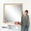 【BuyJM】新古典方型浮雕穿衣鏡/壁鏡/玄關鏡鏡(120x120公分)