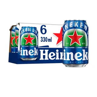 【Heineken 海尼根】海尼根0.0零酒精-鋁罐裝330mlx6入