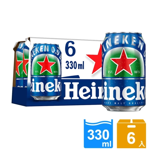 Heineken 海尼根 海尼根0.0零酒精-鋁罐裝330mlx6入