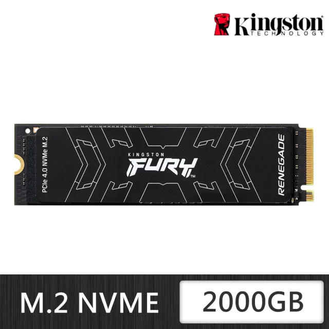 【Kingston 金士頓】FURY Renegade SFYRD/2000G PCIe 4.0 NVMe M.2 SSD(SFYRD/2000G)