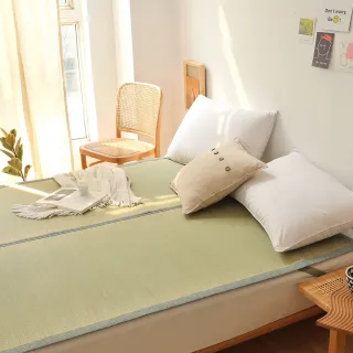 【BELLE VIE】日式純天然藺草蓆透氣涼墊-兒童款60x120cm(床墊/和室墊/客廳墊/露營可用)