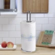 Creative Home 不鏽鋼原色 直立式捲筒擦拭紙架 廚房紙巾架 捲紙架 塑膠袋架