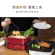 【KINYO】3.8L大容量多功能料理鍋/電火鍋/火烤兩用(福利品 BP-085)
