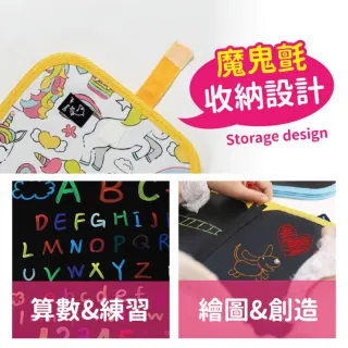【Finger Pop 指選好物】兒童塗鴉畫板附12色畫筆(2入組/手繪板/畫本/彩繪本/畫冊/兒童玩具)