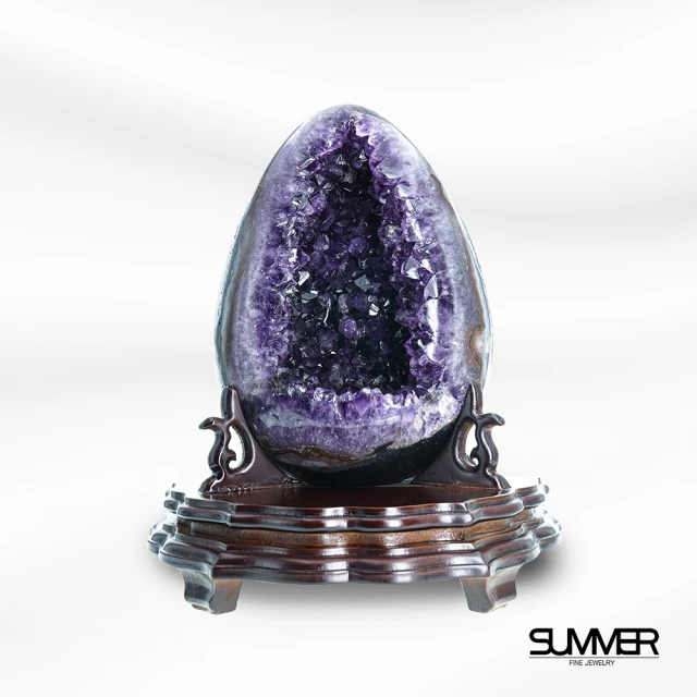 【SUMMER 寶石】5A頂級天然烏拉圭紫水晶恐龍蛋3.08KG(A03)