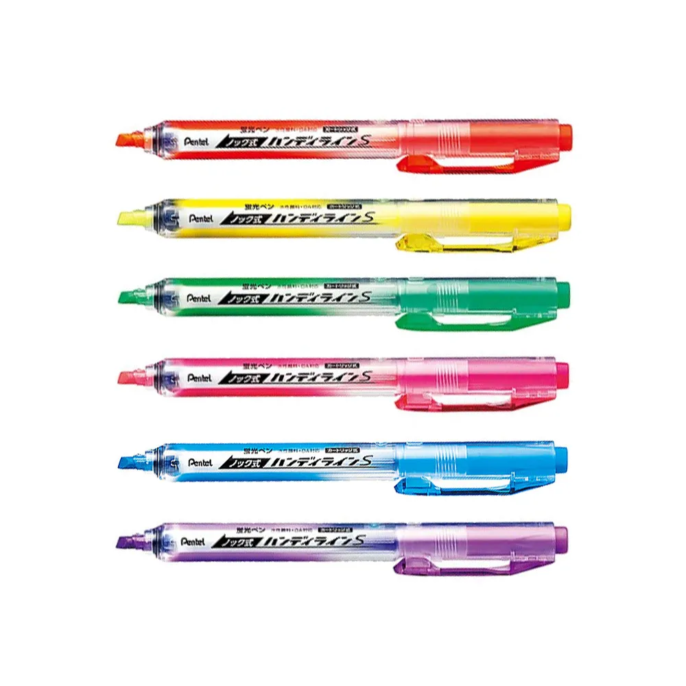 【Pentel 飛龍】按壓式自動螢光筆 1.0~4.5mm /支 SXNS15