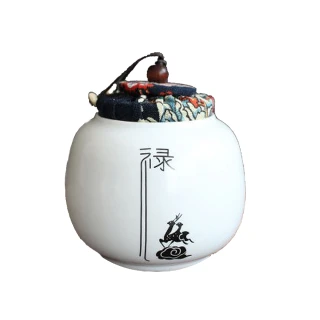 【原藝坊】經典白瓷布蓋小茶罐(十款)