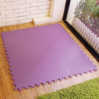 【新生活家】EVA運動安全地墊-紫色62x62x1.3cm12入