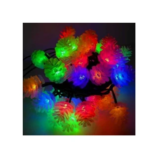 【摩達客-聖誕裝飾品特賣】聖誕燈100燈LED圓球珍珠燈串(插電式/彩色光/ 透明線附控制器跳機 高亮度又省電)