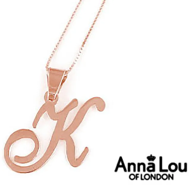【Anna Lou Of London】倫敦品牌 T U 個性字母項鍊 玫瑰金(絕版品 售完不補)