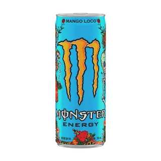 福利品/即期品【Monster Energy 魔爪】芒果狂歡 能量碳酸飲料 易開罐355ml x24入/箱