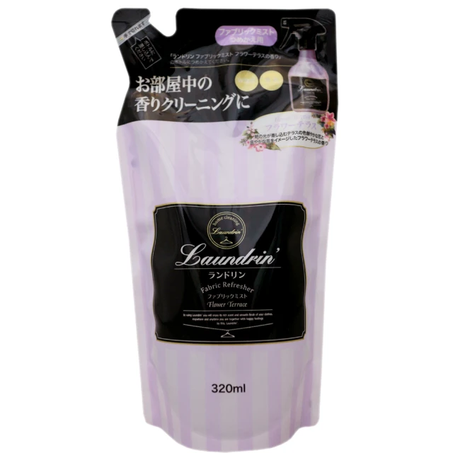 日本Laundrin香水噴霧補充包-沁心花香 320mlX2入