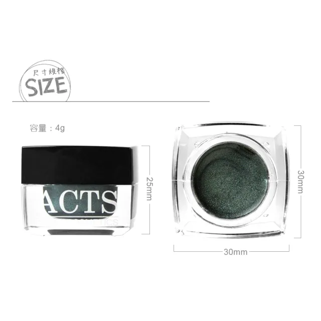 【ACTS 維詩彩妝】金屬色恆彩眼影霜 時尚灰綠色