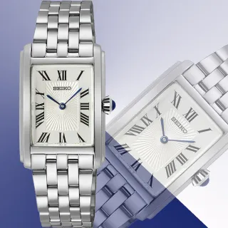 【SEIKO 精工】CS系列優雅羅馬長方形女錶 母親節 禮物 送禮(SWR083P1/4N30-00M0S)