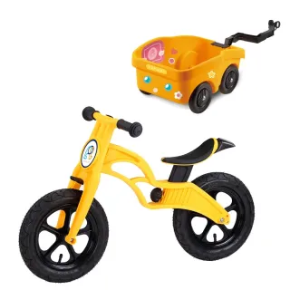 【BabyTiger虎兒寶】POPBIKE 兒童平衡滑步車專用配件 -(拖車 POP BIKE TRALIER - 黃色)