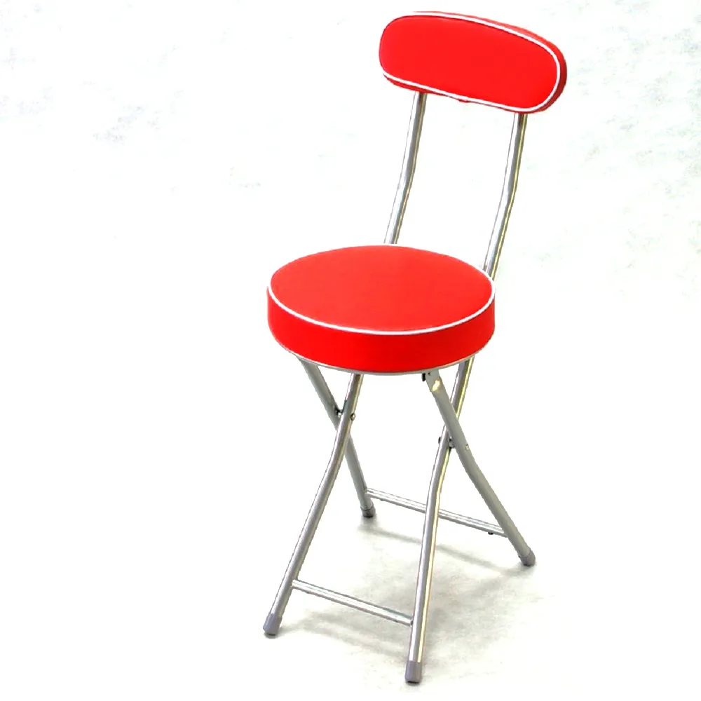 【BROTHER 兄弟牌】丹堤有背折疊椅-紅色 4 張/箱(兄弟牌折疊椅)