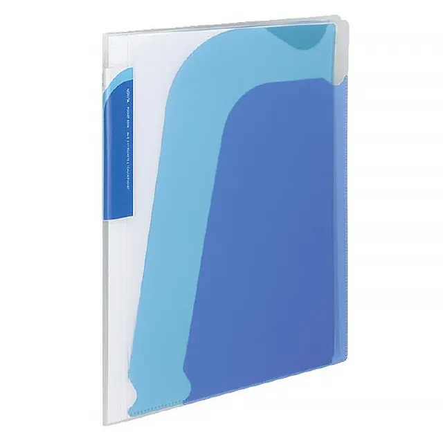 【KOKUYO】Novita 5層檔案資料夾-附夾鍊袋(藍)