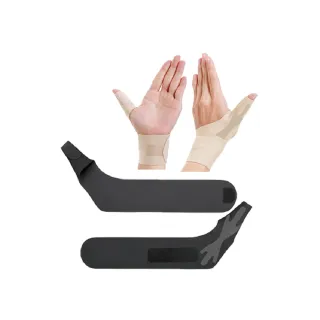 【海夫健康生活館】百力肢體裝具 未滅菌 ALPHAX NEW醫護拇指護腕固定帶 1入 日本製(黑色)