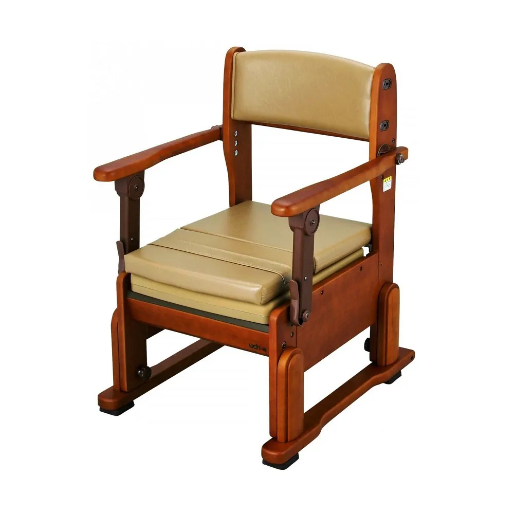 【海夫健康生活館】uchie 日本進口 輕巧便盆椅(自在式把手)