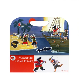 【BabyTiger虎兒寶】比利時 Egmont Toys 艾格蒙繪本風遊戲磁貼書(海盜船冒險故事)
