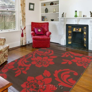 【Ambience】比利時Luna 現代地毯--艷紅(160x225cm)