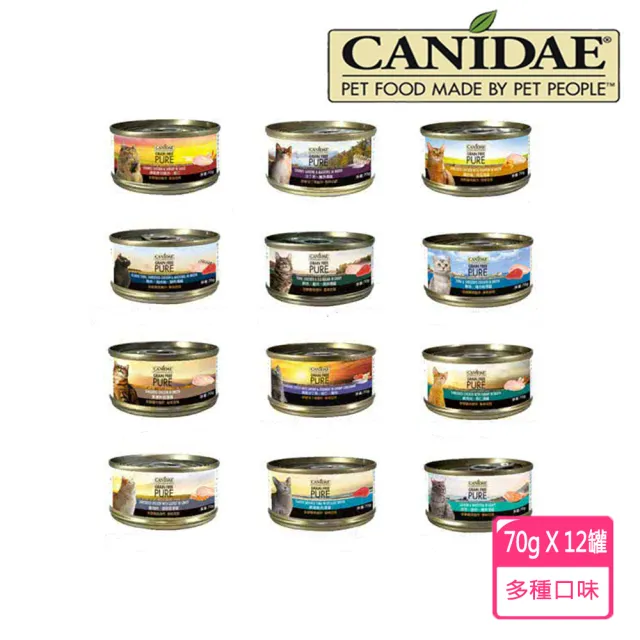 【CANIDAE】無穀主食貓湯罐 70g(24入組 貓罐 貓主食罐 全齡貓)
