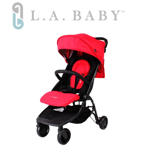【L.A BABY 美國加州貝比】旅行摺疊嬰兒手推車(黃色)