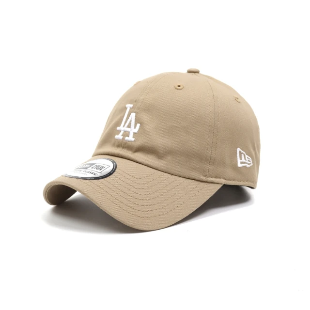 【NEW ERA】NEW ERA 休閒帽 CASUAL CLASSIC 洛杉磯道奇白字 駝色(NE12712414)