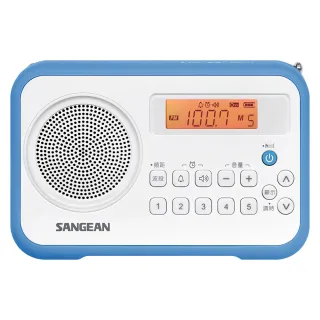 【SANGEAN 山進】二波段數位式時鐘收音機調頻/調幅 PRD30