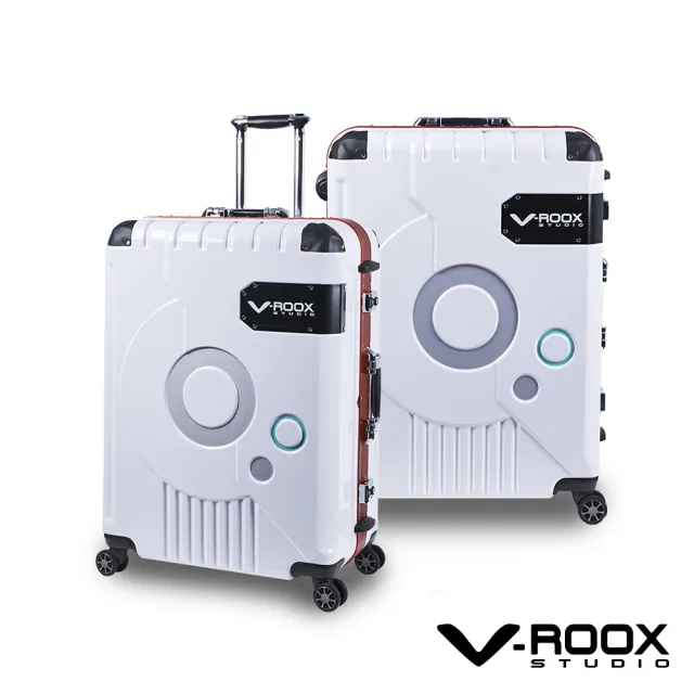 【V-ROOX STUDIO】歡慶618 ZERO 21吋 時尚潮版撞色硬殼鋁框行李箱 ZERO-59183(6色可選 內裝平坦超好裝)