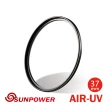 【SUNPOWER】TOP1 AIR UV 超薄銅框保護鏡(37mm)