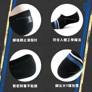 【PULO】3雙組 環島一號線隱形襪(襪/男襪/男襪子/薄襪/隱形襪/低口襪/船襪/止滑膠)